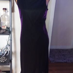 I.N. Studio Black and Purple Maxi Dress